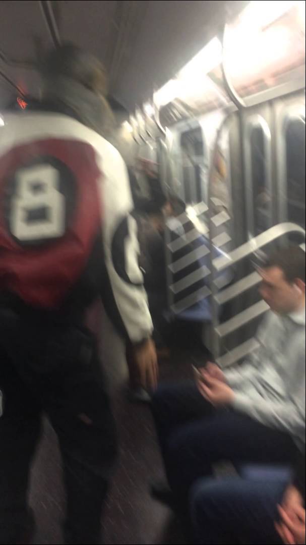 Man Slaps The Essence Of Life Out Of Heckler On The F-Train