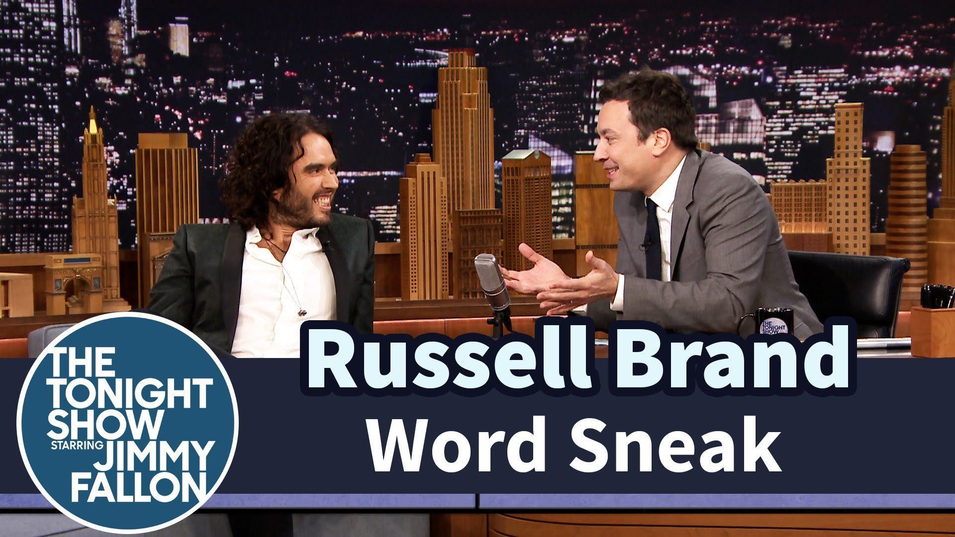 Russell Brand Shines In A Game Of Word Sneak With Jimmy Fallon