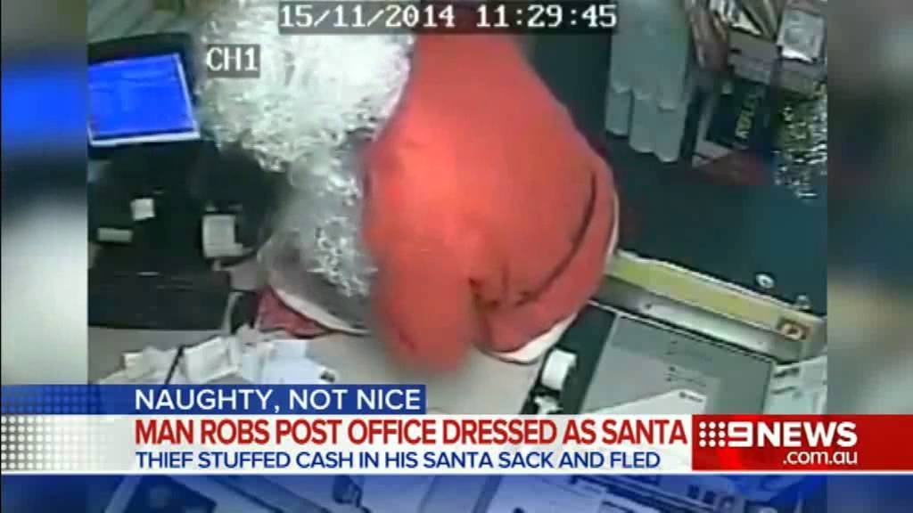 Santa Responds To Budget Cuts In The North Pole By Robbing Post Office