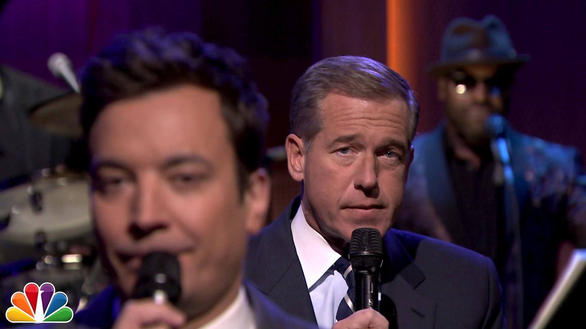 Brian Williams Rocks Out With The Roots And Jimmy Fallon