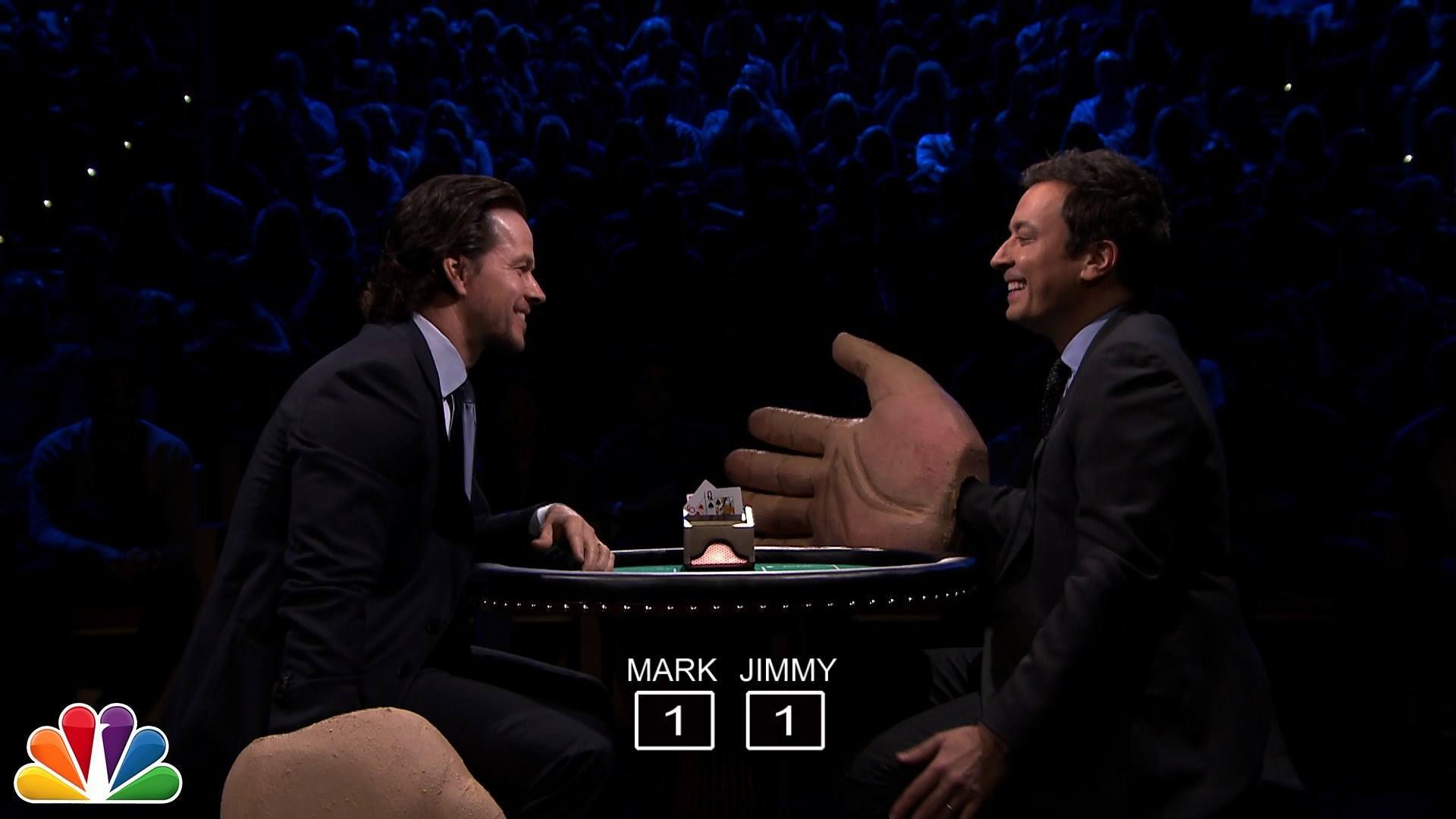 Watch Mark Wahlberg And Jimmy Fallon Slap Each Other With Giant Rubber Hands