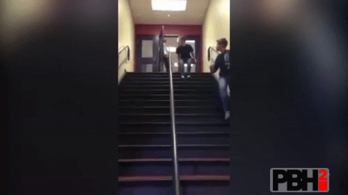 This Guy Being Jerk On Stairs