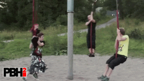 This swinging family