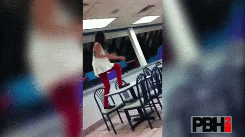 dance on the table went wrong