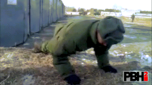 Like Pushup Skills of This Solider