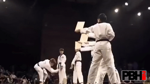 Like this guy with astounding martial arts skils