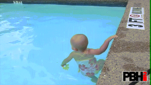 Swim like this baby