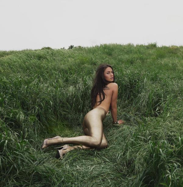 Megan Fox Gold Pants
